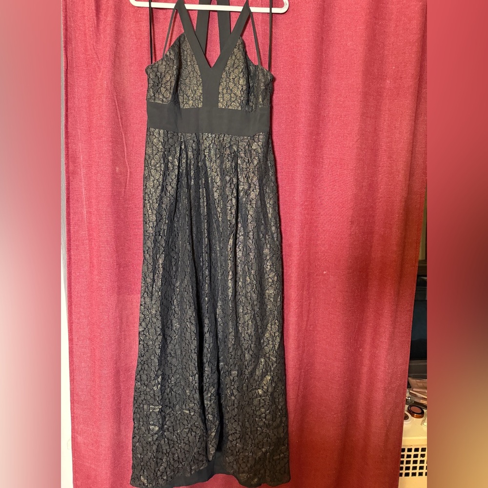 Gold Lace Evening Gown!